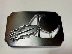 Native American Tribal Style Pattern Openwork Silver Color Belt Buckle
