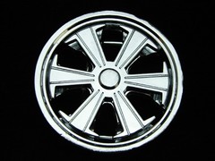 NH13108 REALLY COOL CUT-OUT **SPINNING WHEEL RIM** (REALLLY SPINS) CHROME BUCKLE