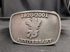 Royal Canadian Legion Pewter 75th Anniversary Belt Buckle