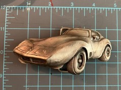 1979 Vintage Original Corvette Pewter Belt Buckle By Indiana Metal Craft M93 USA
