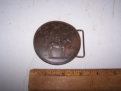 1873-1973 CANADA 25 CENTS Belt Buckle Canadian Quarter JIMM WATSON 1977