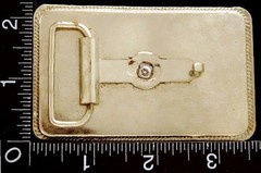 LL22162 VINTAGE ***HORSE HEAD*** ROPE EDGE WESTERN BELT BUCKLE