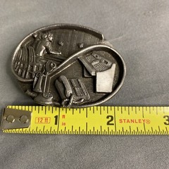 VTG Women Communication Industry Telephone 1989 Siskiyou Belt Buckle X-15 Pewter