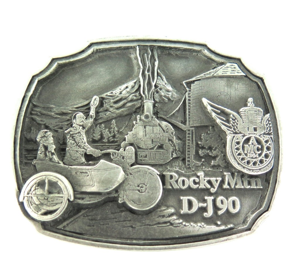 .“ANTIQUE MOTORCYCLE CLUB OF AMERICA” LIMITED EDITION ROCKY Mtn DJ90 BELT BUCKLE