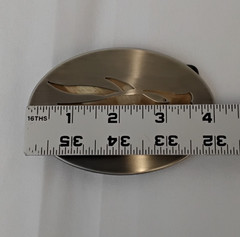 Sitka Prototype Belt Buckle Stainless Steel 4&Prime; Laser Cut Signed 2/29/2020 #J4665