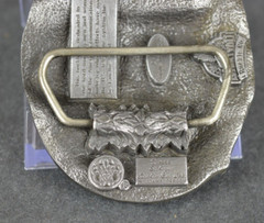 MINT Communications & Telephone 1988 Siskiyou Belt Buckle Z-50 Pewter w/ Pouch