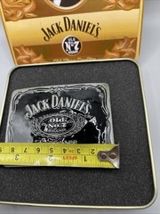 Jack Daniels Old No. 7 Whiskey Black Paisley Belt Buckle
