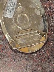Antique Black Ford Model T Car Vintage Shiny Siver Belt Buckle