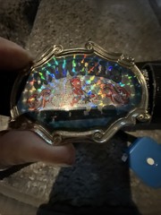 Texas Cowgirl Women&rsquo;s Holographic Western Belt & Buckle Rodeo Sm/Med