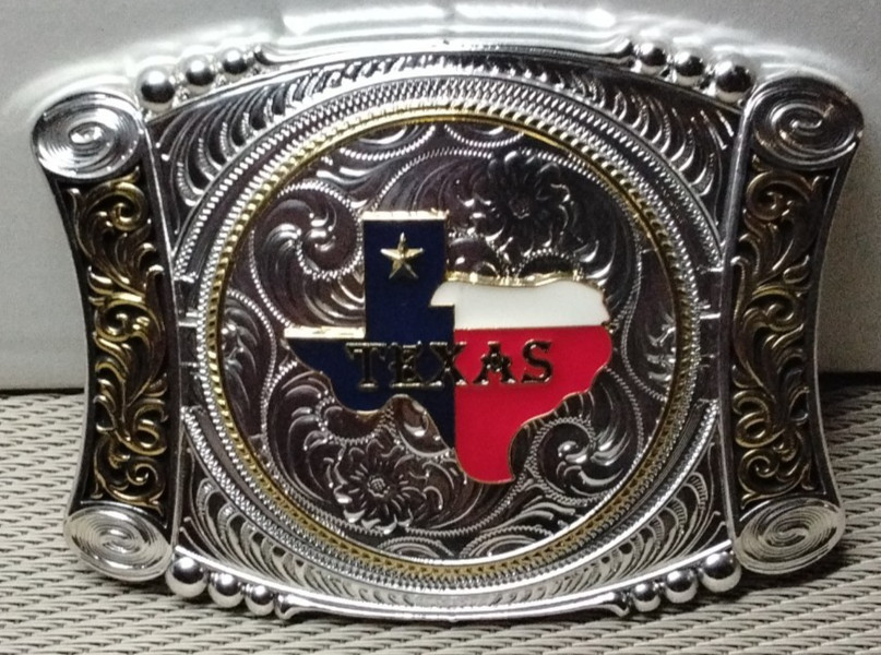 TEXAS Western Cowboy Belt Buckle Hebilla Vaquera