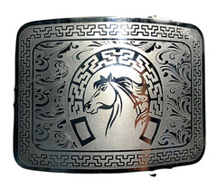 MEXICAN CHARRO WESTERN HORSE BELT BUCKLE. HEBILLA CHARRA. HEBILLA VAQUERA RODEO