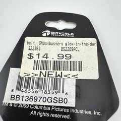 Ghostbusters Logo 25th Anniversary Glow In The Dark Belt Buckle 2009 NewWith Tag