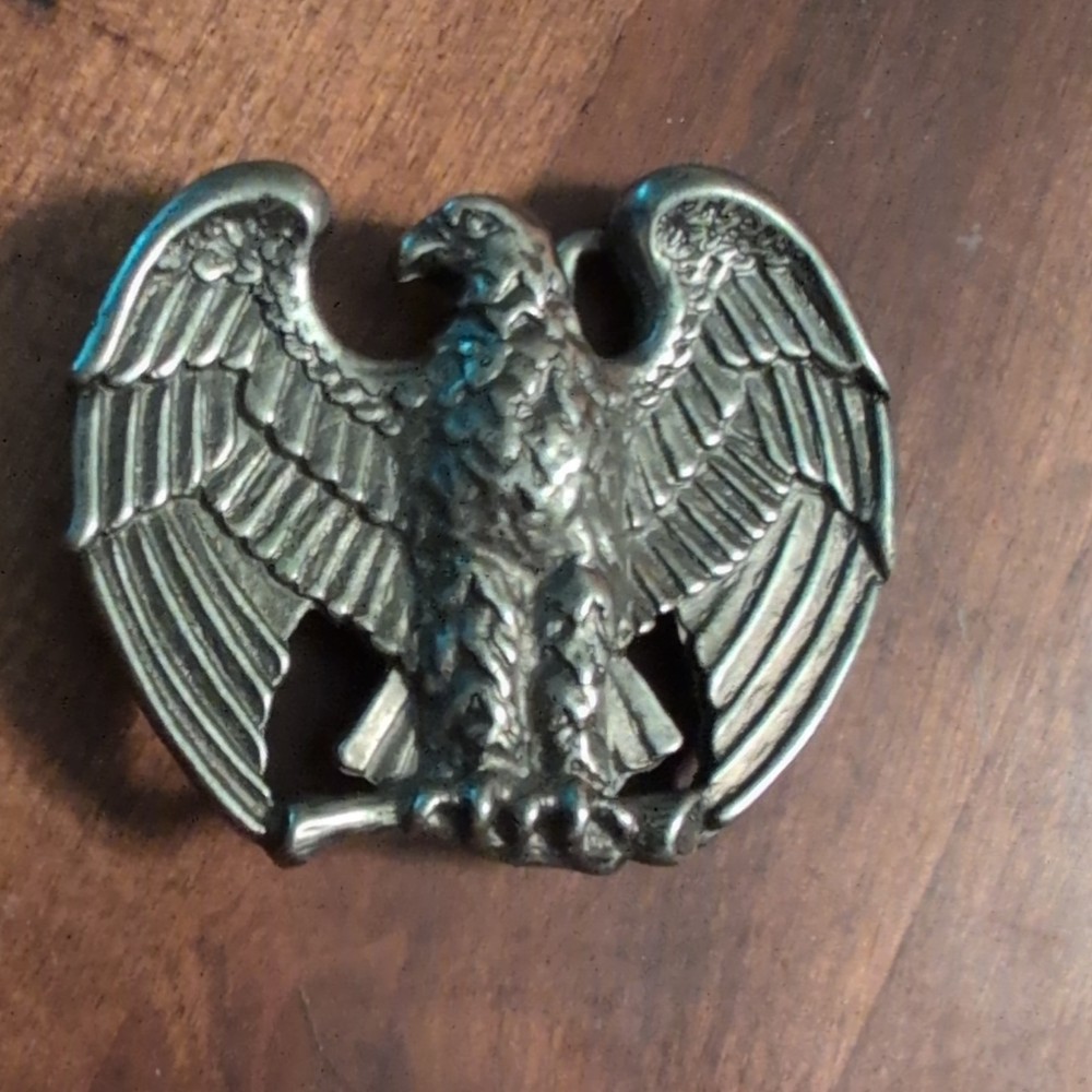 Vtg Avon Majestic Eagle Silver Tone Belt Buckle, Men&rsquo;s Accessory, Patriotic USA