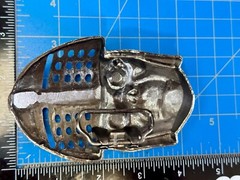 Knights Helmet & Skull Belt Buckle Medieval Armor Design Belt Buckle