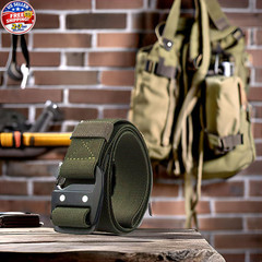 Tactical Stretch Belt for Men, 1.5&Prime; Military Work Rigger Elastic Nylon Hiking..