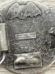 Vintage Great American Buckle Co Hi Ballin Truck Belt Buckle 1976 USA Metal