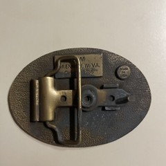 HMP DRENNEN, W. VA. October 1985 Made In USA BELT BUCKLE BRASS