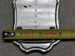 vintage CHROME belt buckle ENGRAVED metal WESTERN cowboy FLORAL