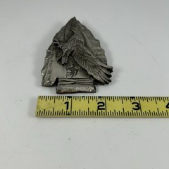 Siskiyou Buckle Co 1988 Western Arrowhead Eagle Metal Pewter Belt Buckle Z80 USA