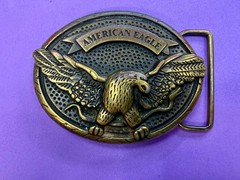 American Eagle Outfitters Spreading Wings Engraved Advertising Promo Belt Buckle