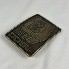 Vintage Rockwell Goss Metroliner Belt Buckle Brass Printing Press Industrial