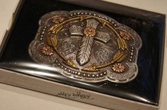 Blazin Roxx Feather Cross and Arrows BELT BUCKLE 37947