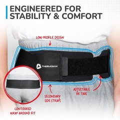 Thermoskin Sacroiliac Belt, Black, Medium, 3.4 Ounce Small/Medium, Black