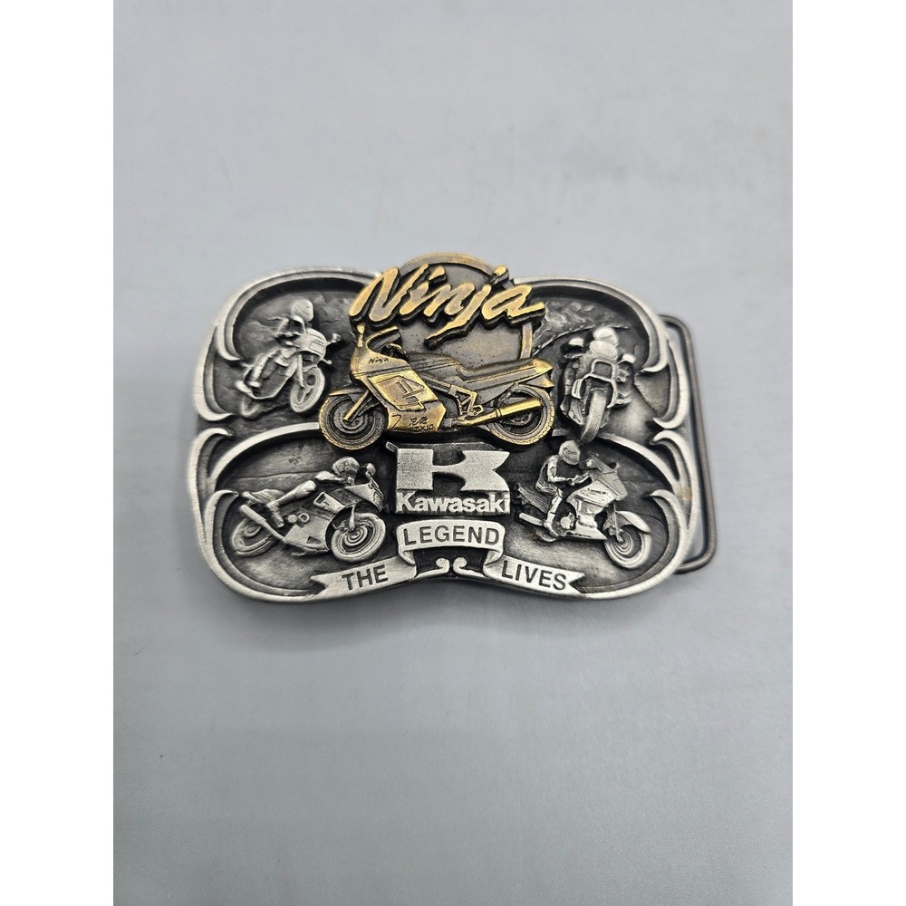 Vintage Kawasaki Ninja Belt Buckle Limited Edition Brookfield Collectors Guild