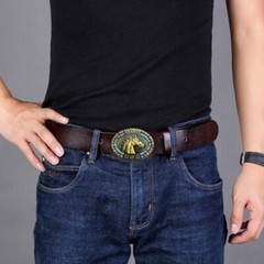 Vintage Ethnic Carved Belt Buckle Metal Teenager Belt Buckle Replacement