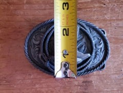 Buckles of America Masterpiece Collection Boots Lasso Rope Spur Oval Belt Buckle