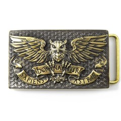 Fighting Owl belt buckle, Wild fighting bird Owl military solid brass belt buckl