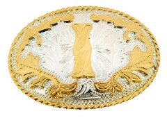 Initial Letter A-Z Belt Buckle Men Women Fashion Western Cowboy Cowgirl Rodeo