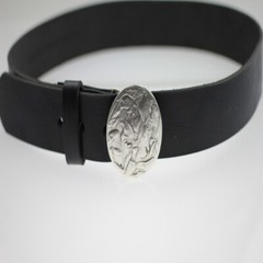 Round belt buckle antique silver buckle removable buckle removable belt up to 4 cm