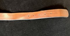 Vintage Cross Country Skiing Metal Belt Buckle and Leather Belt 32&Prime; – 37&Prime;