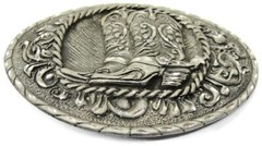 Western Cowboy Boots Belt Buckle EJC Nice Design 1995 Made in USA