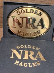 New Golden Eagles NRA Belt Buckle