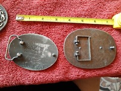 Gothic Black with Silver Cross Belt Buckles Lot Of 2