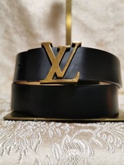 Louis Vuitton Pre-Owned Belt Gold Logo Buckle