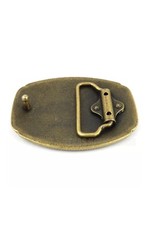America Don&rsquo;t Tread On Me Flag Snake Belt Buckle Antique Bronze Tone DT02
