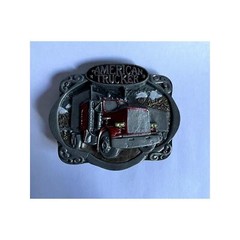 American Trucker Truck Driver Belt Buckle