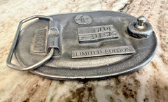 Vintage Buck Knives Limited Edition Belt Buckle BB901 Silver Green