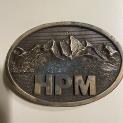 HMP DRENNEN, W. VA. October 1985 Made In USA BELT BUCKLE BRASS