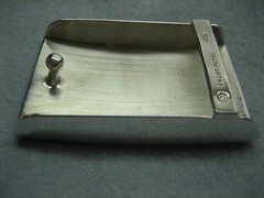 Sterling silver 925, 1 oz engravible buckle for 30 mm belt strap MADE IN U.S.A.