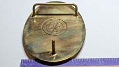 VINTAGE MAINE ANTIQUE POWER ASSN. BELT BUCKLE NORTHWEST BRASS WORKS