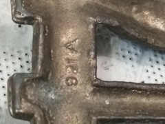 VTG. Cowboy Belt Buckle Long Horn Bull Head 4 »X2 » Silver Tone