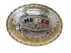 Belt Buckle Cowboy Sliver,Gold,Metal