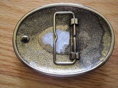 Bank Advertisement Belt Buckle