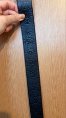 GUCCI Pre-Owned Black Gg Pattern Belt 473030 Cwcwn
