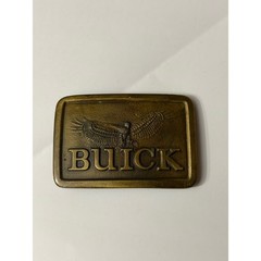 Vintage 1976 Indiana Metal Craft Buick Eagle Belt Buckle Brass Tone GA 25 Mens