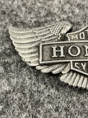 Vintage Honda Motorcycles Belt Buckle Possibly Pewter 70’s Advertising